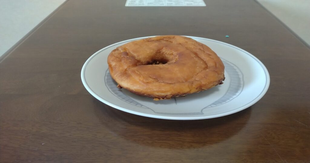 ドーナツの裏面